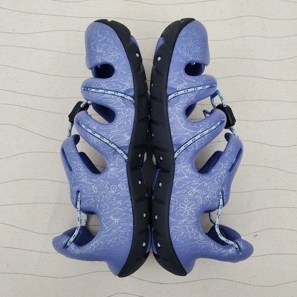 Mion by Keen Youth Purple Flowers Sandals Shoes Waterproof Hiking Swim Size 3 - Picture 7 of 10